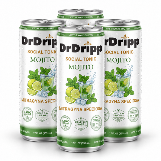 DrDripp Mojito 50mg Social Tonic Kratom Seltzer