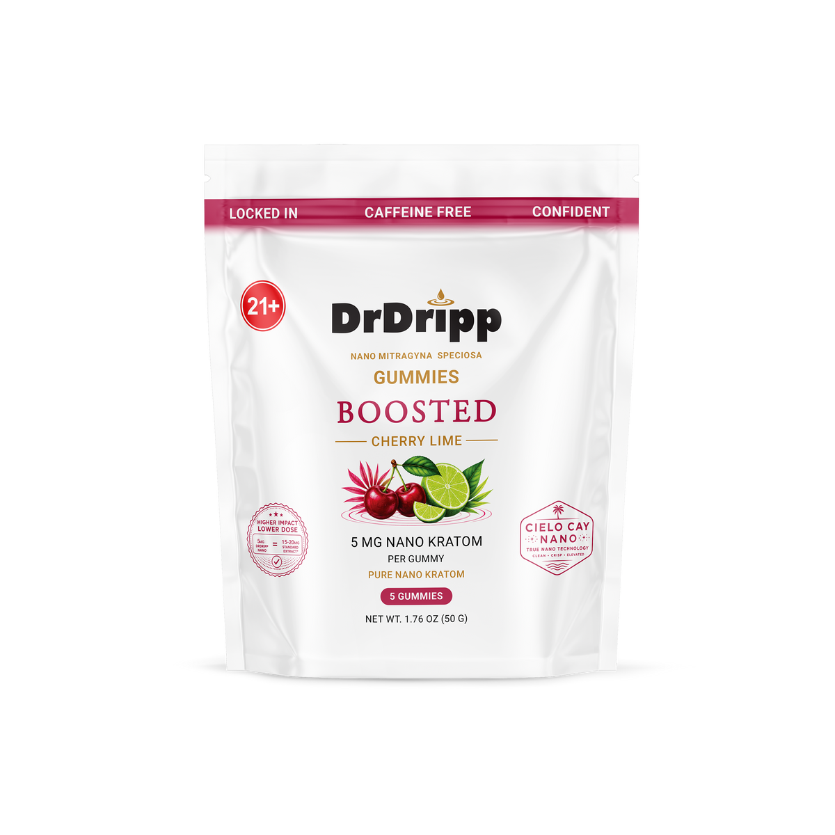 DrDripp Boosted 5mg Nano Kratom Gummies - Cherry Lime