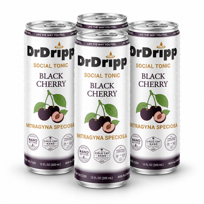 DrDripp Black Cherry 25mg Social Tonic Kratom Seltzer