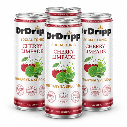 DrDripp Cherry Limeade 50mg Social Tonic Kratom Seltzer