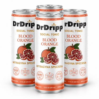 DrDripp Blood Orange 10mg Social Tonic Kratom Seltzer
