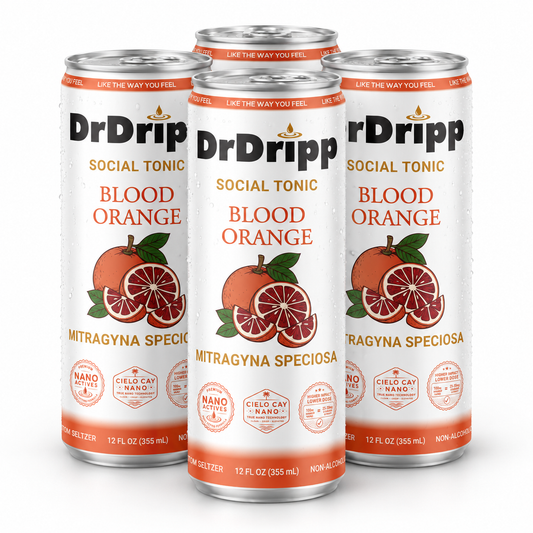 DrDripp Blood Orange 10mg Social Tonic Kratom Seltzer