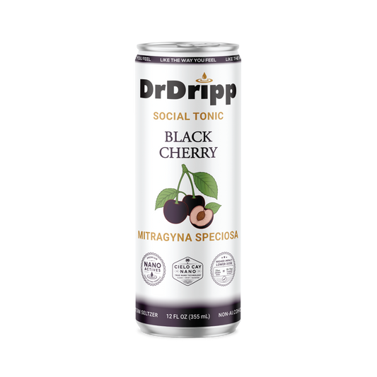 DrDripp Black Cherry 25mg Social Tonic Kratom Seltzer