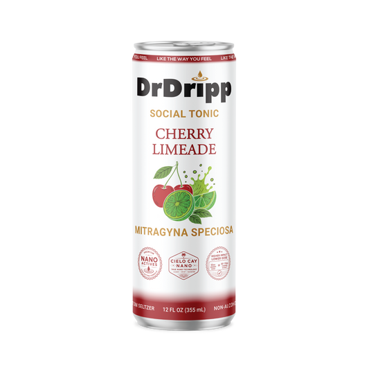 DrDripp Cherry Limeade 50mg Social Tonic Kratom Seltzer